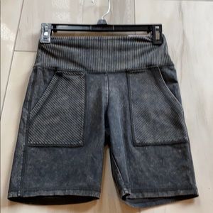 NWT Aerie black biker shorts